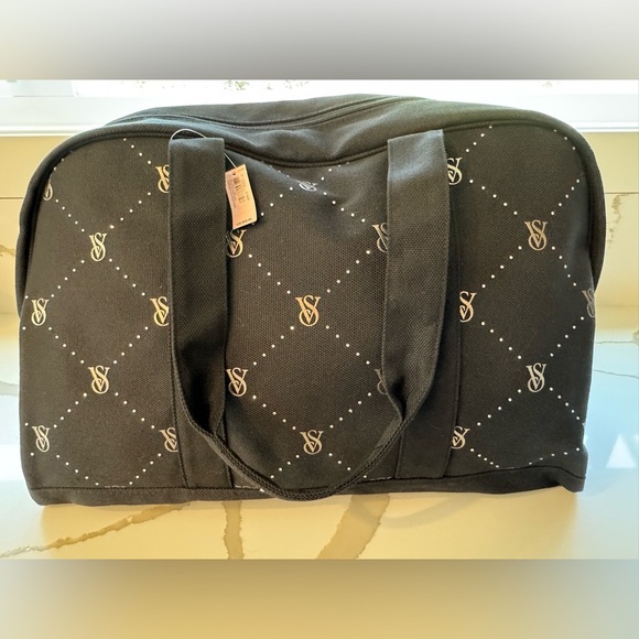Victoria’s Secret black canvas travel bag - Picture 1 of 8